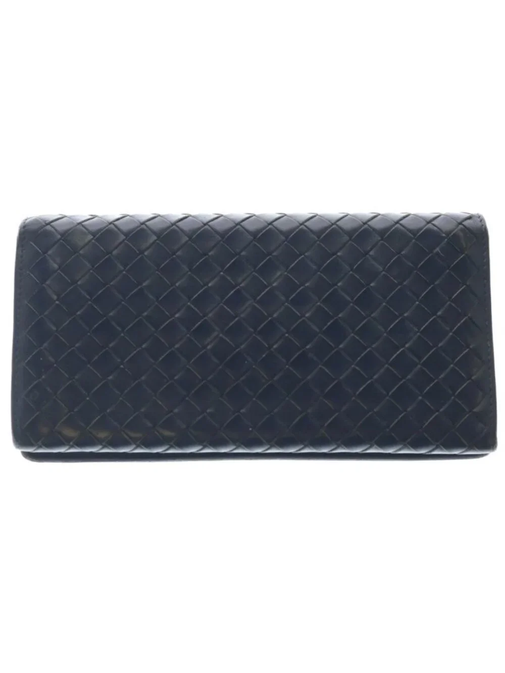 Bottega Veneta Intrecciato Light Tourmaline Bifold Wallet Navy